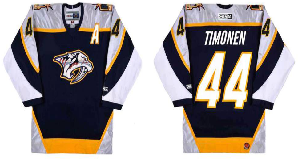 2019 Men Nashville Predators 44 Timonen black CCM NHL jerseys